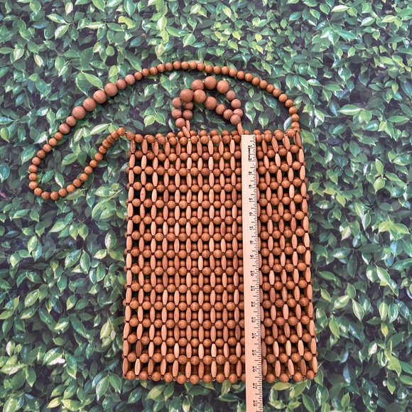 Cult Gaia Tan Beaded Crossbody Bag - Picture 6 of 10